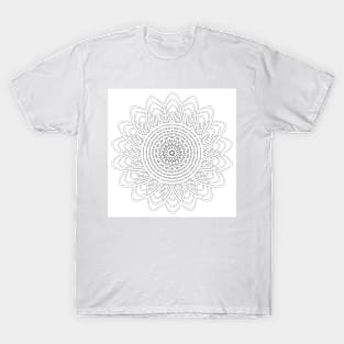 Round graphic, geometric decorative, mandalas or henna design in vector. T-Shirt